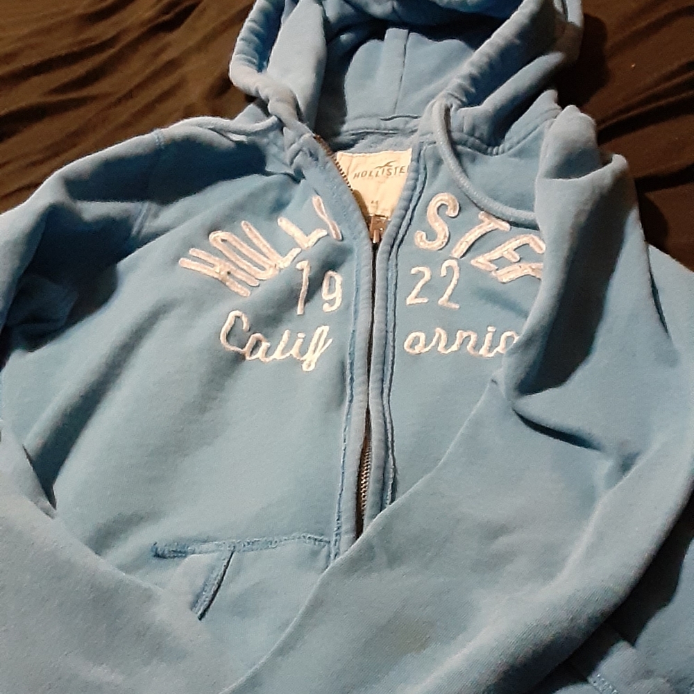 Blue hollister jacket